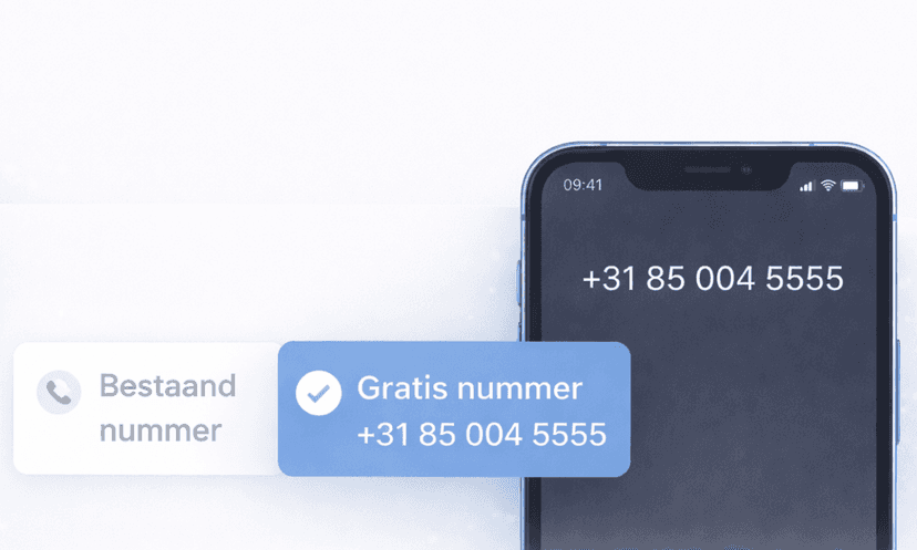 Bestaand of nieuw zakelijk telefoonnummer koppelen