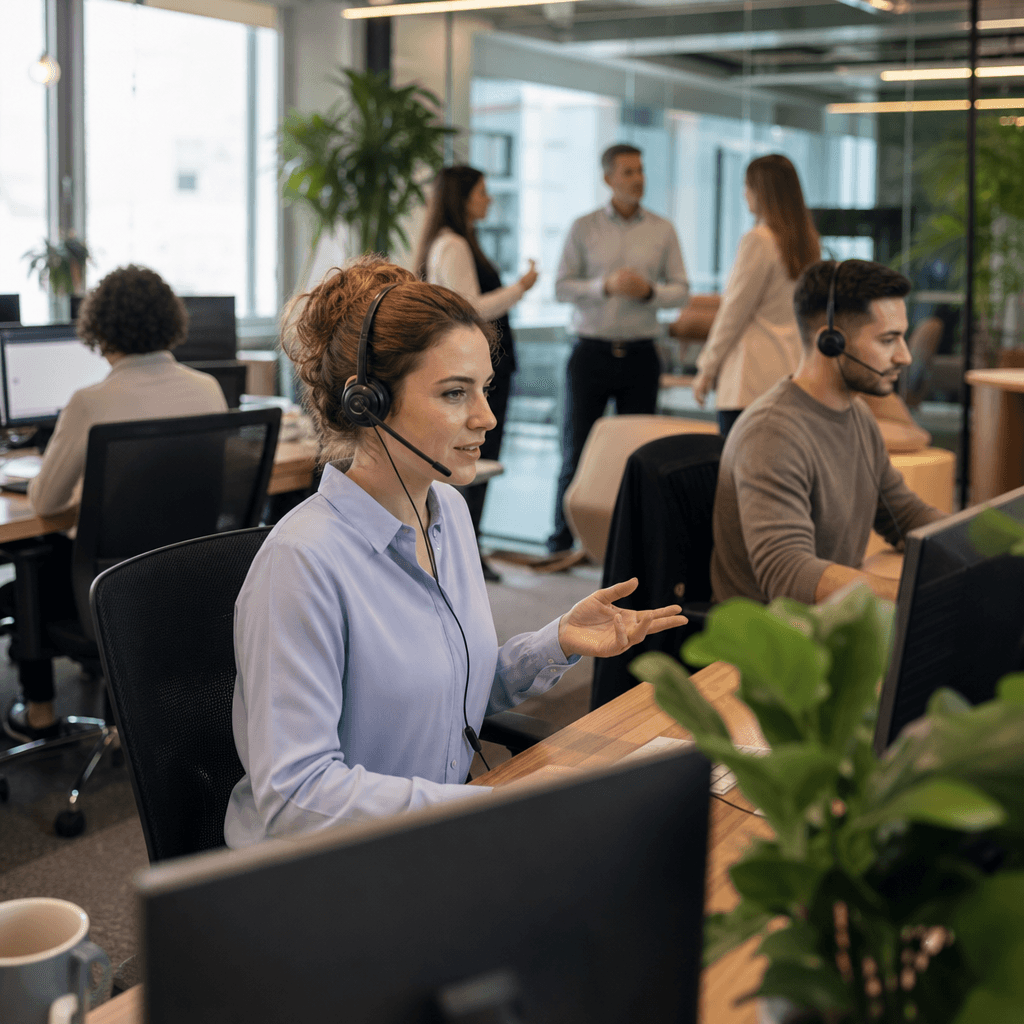 Illustration for article: Agent assist before autonomous AI: How contact centers deploy in stages