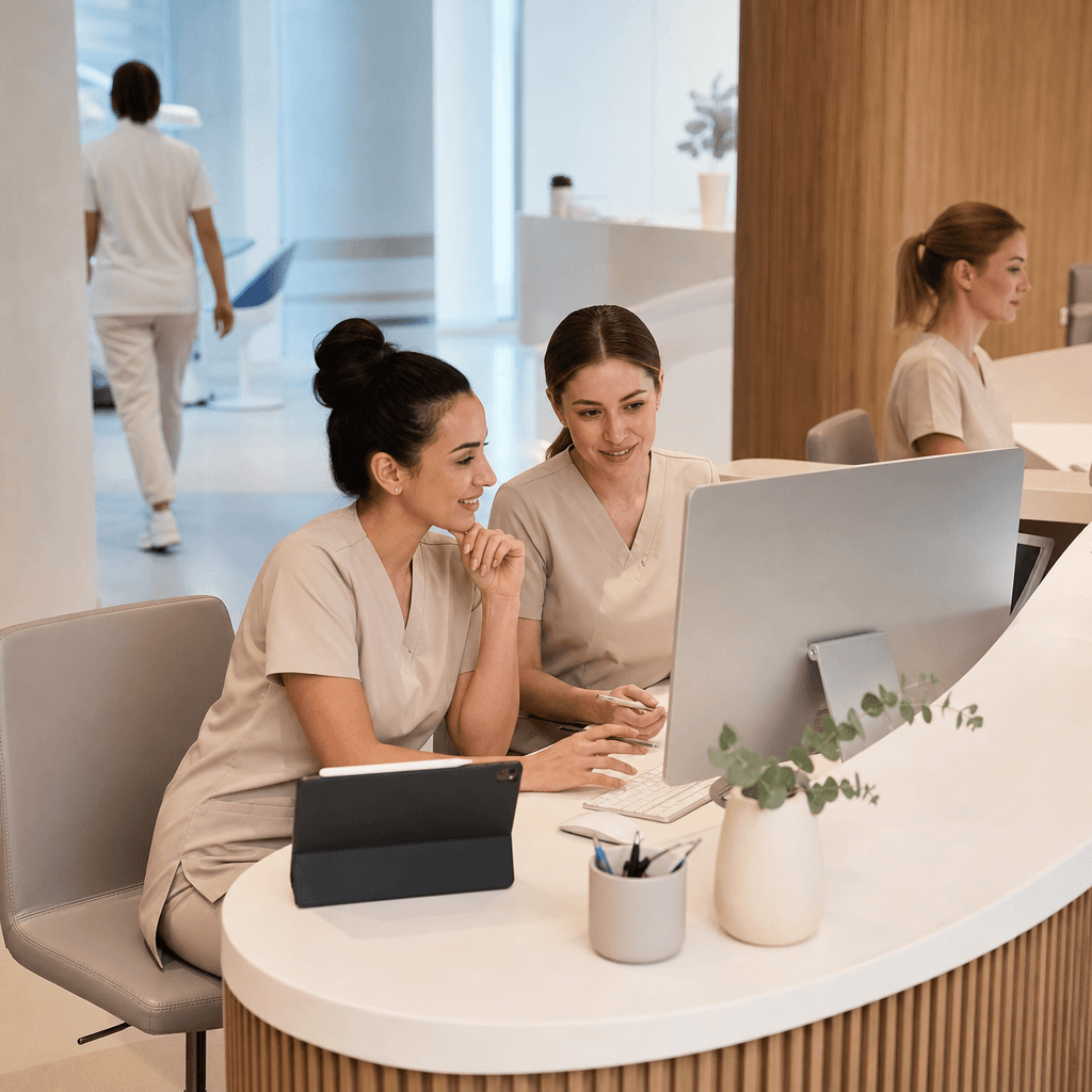 Illustration for article: AI receptionist dental office: GDPR rules for EU practices